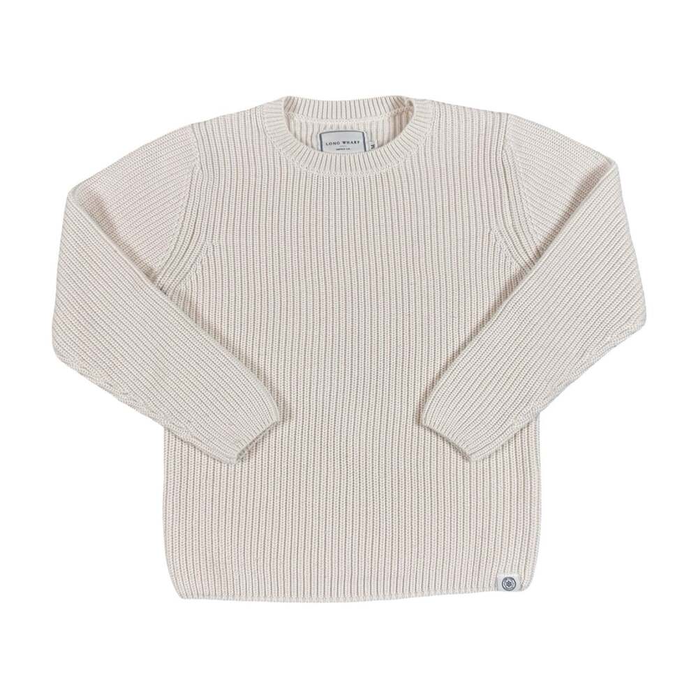 Long Wharf Supply Co Chunky Knit Cream Sweater Size Medium